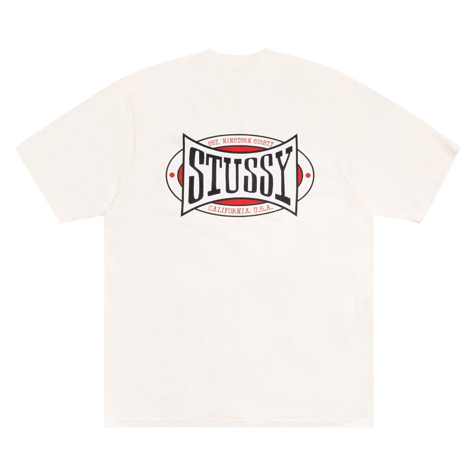 Buy Stussy Champion Oval Tee Pigment Dyed 'Natural' - 1905144 NATU