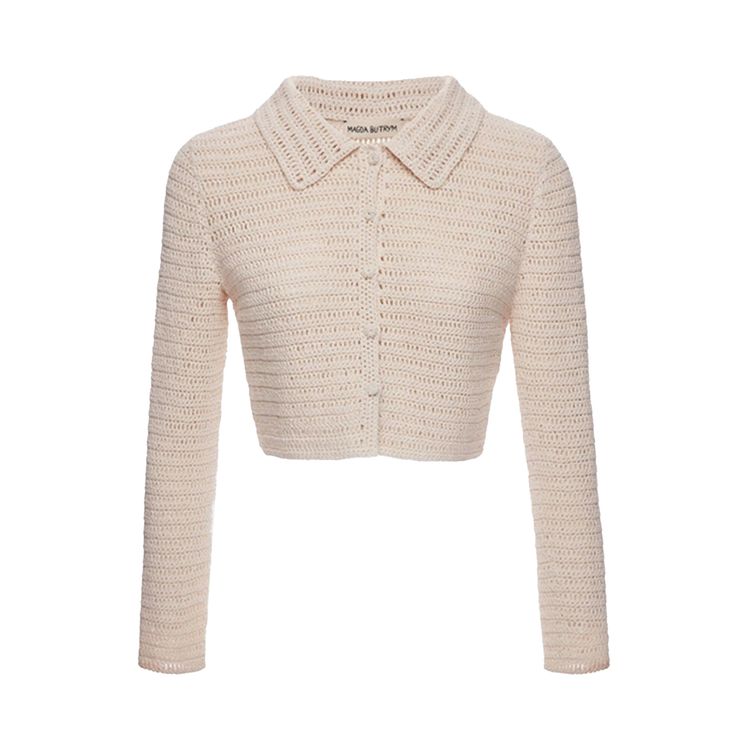 Magda Butrym Crochet Shirt Cream