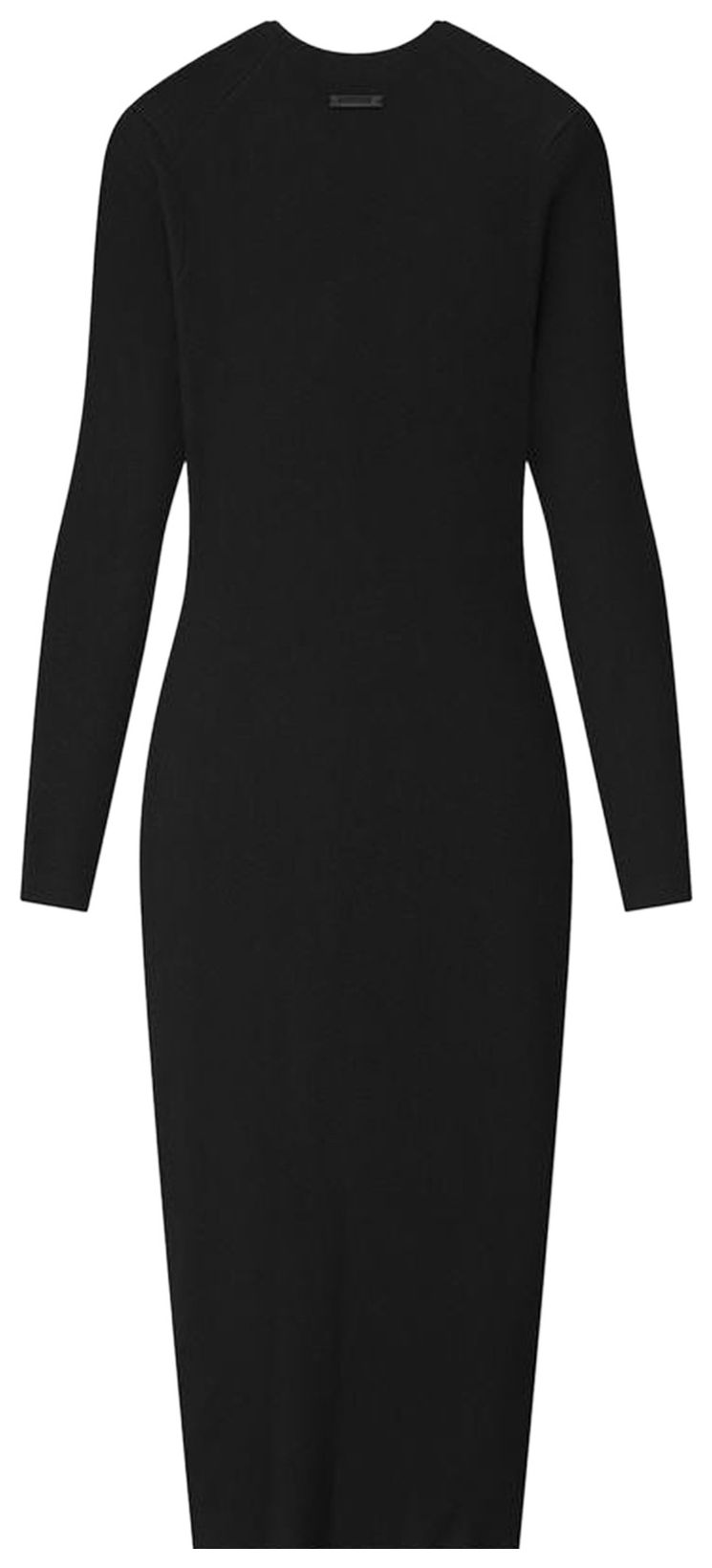 Fear of God Essentials Rib Long Sleeve Dress Vintage Black