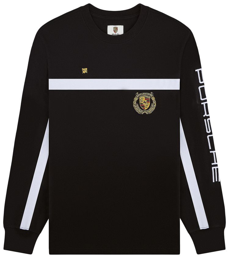 Aime Leon Dore x Porsche Long Sleeve Apex Tee Jet Black