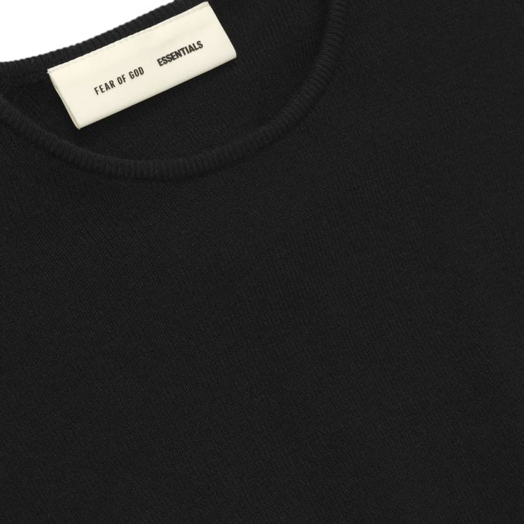 Fear of God Essentials Rib Long Sleeve Top Vintage Black