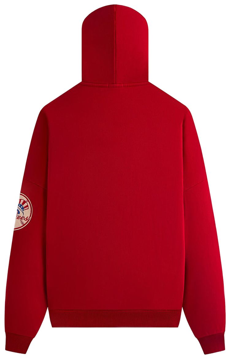 Kith For The New York Yankees Plush Fleece Cropped Braxton Hoodie Fame