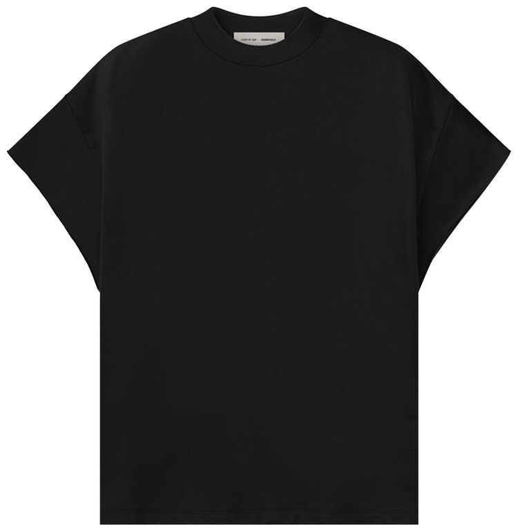 Fear of God Essentials Satin Fleece 90s Muscle Tee Vintage Black