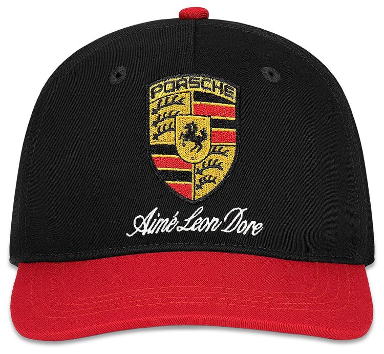 Aime Leon Dore x Porsche Colorblock Logo Hat Jet Black Multi