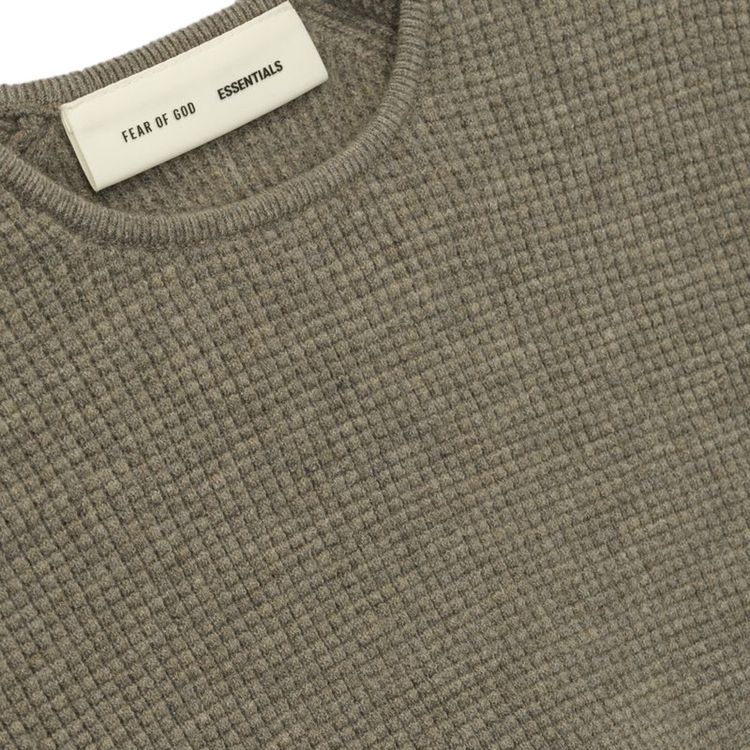 Fear of God Essentials Waffle Long Sleeve Top Homestead Heather