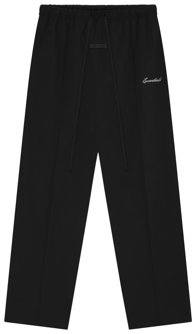 Fear of God Essentials Sporty Nylon Relaxed Trackpant Jet Black