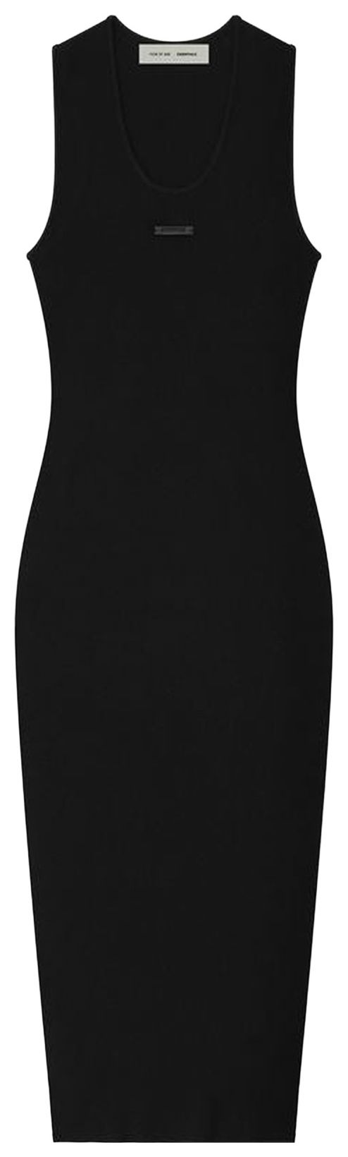 Fear of God Essentials Rib Tank Dress Vintage Black