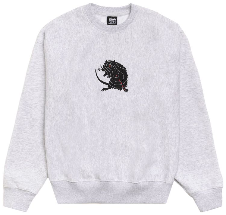 Stussy Long Range Crew Ash Heather