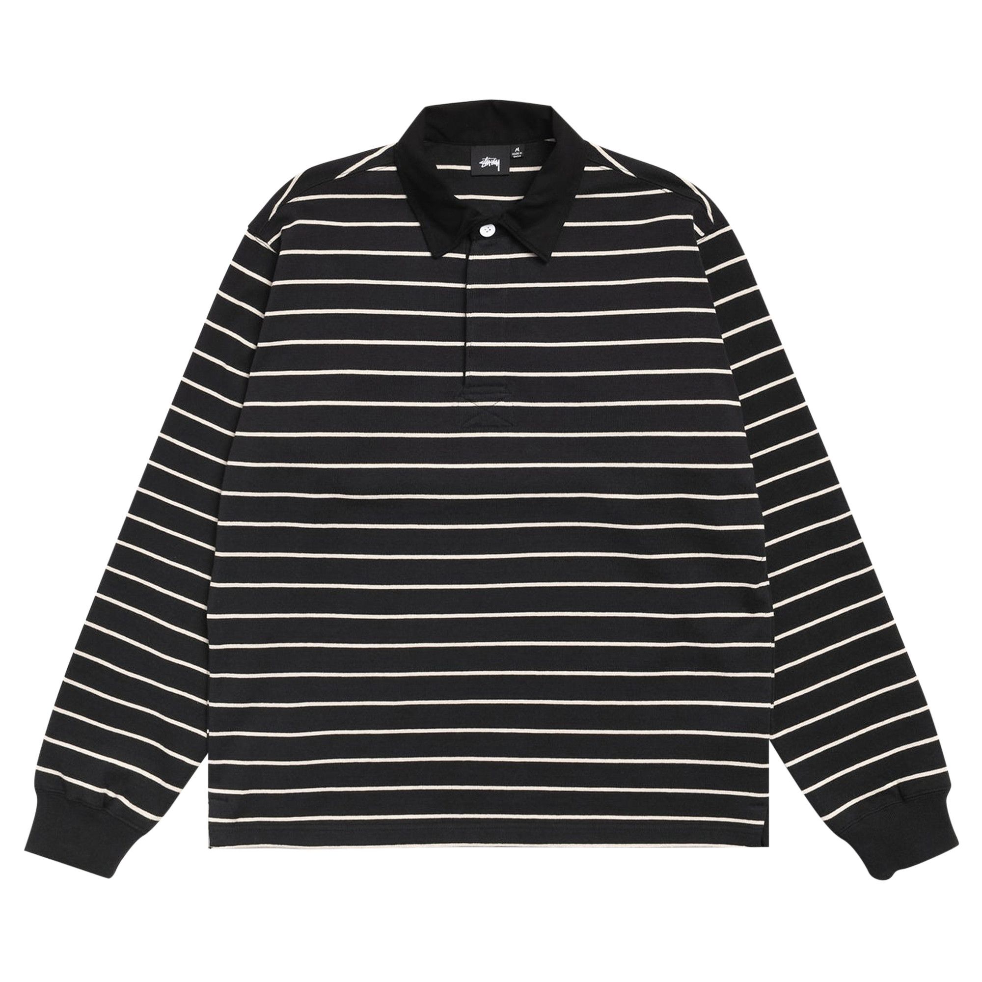 トップス STUSSY STRIPED RUGBY SHIRT BLACK Buy Stussy Striped Rugby Shirt 'Black' - 1140372 BLAC | GOAT UK