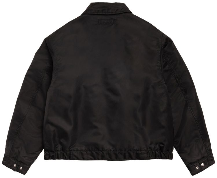 Stussy Pile Lined Zip Jacket Black
