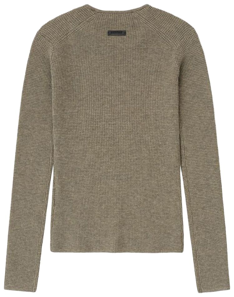 Fear of God Essentials Waffle Long Sleeve Top Homestead Heather