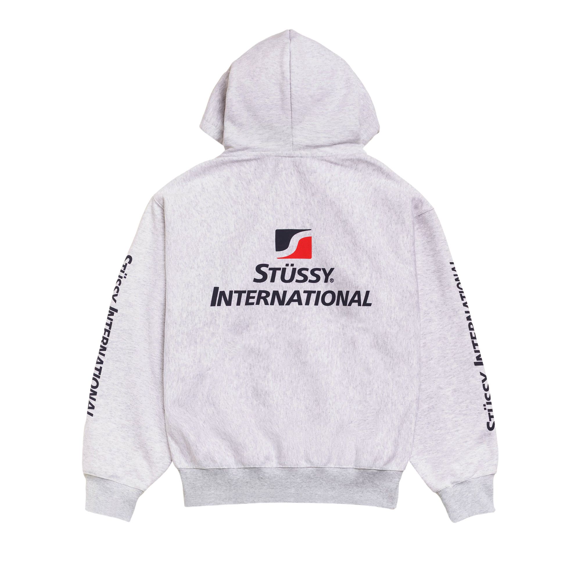 ※ロー Stüssy INTERNATIONAL グレー パーカー Buy Stussy International Zip Hoodie 'Ash Heather' - 1975146 ASH | GOAT