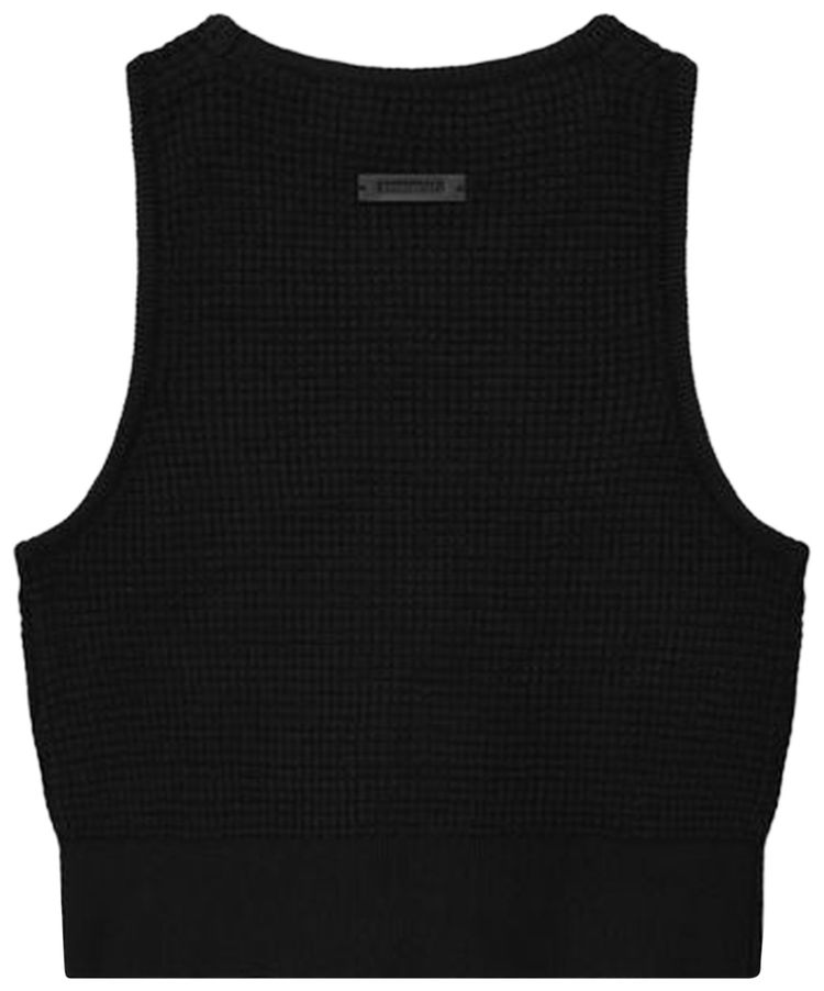 Fear of God Essentials Waffle Sport Tank Vintage Black