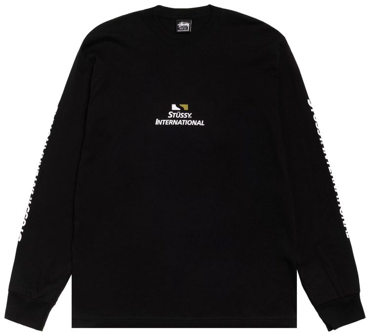 Stussy International Long Sleeve Tee Black
