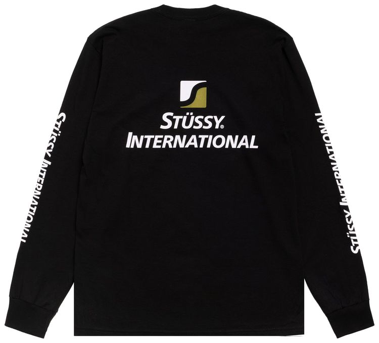 Stussy International Long Sleeve Tee Black