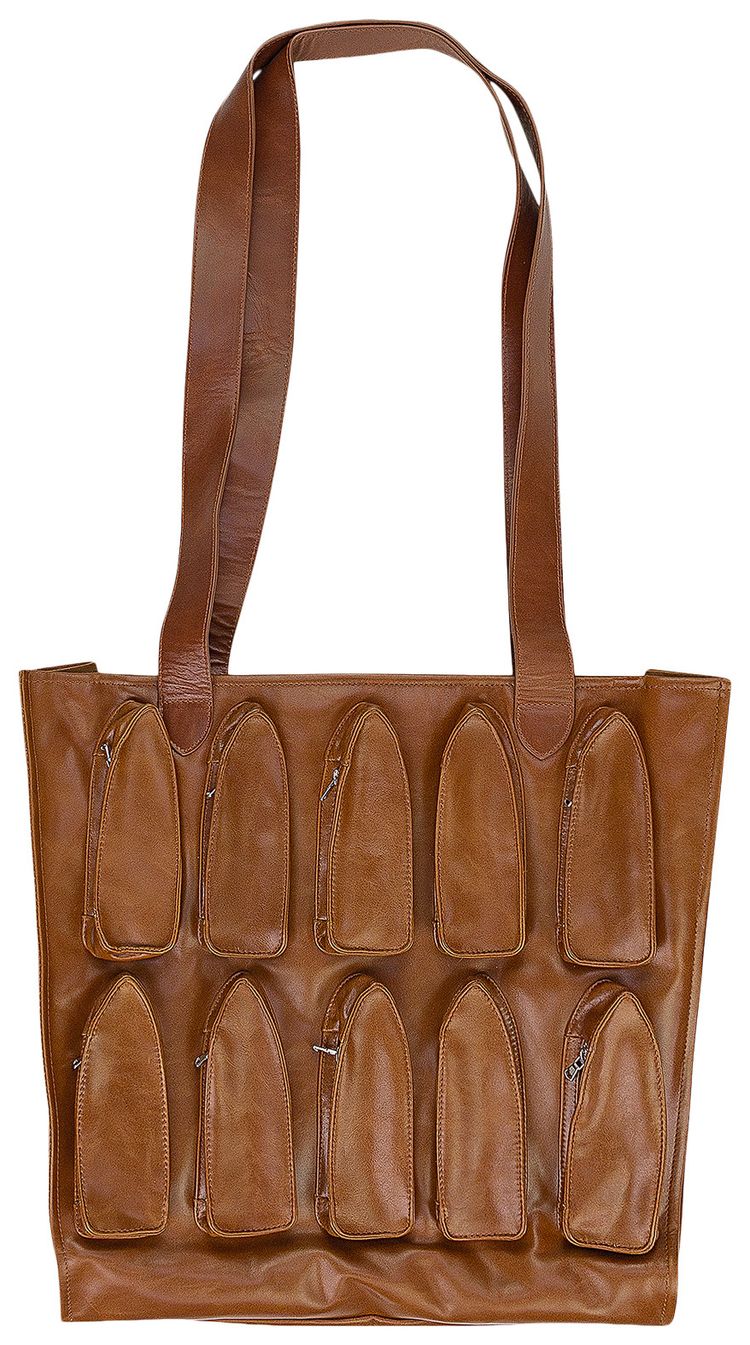 Who Decides War Thorned Pocket Tote Bag Brown