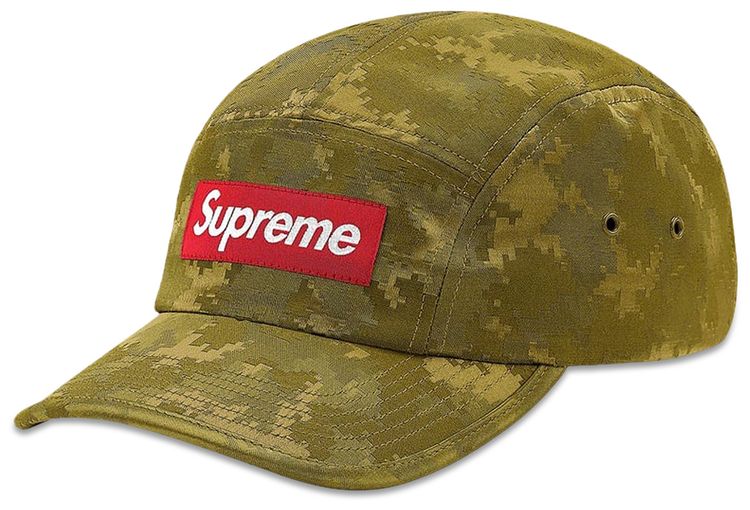 Supreme Satin Digi Camo Camp Cap Olive