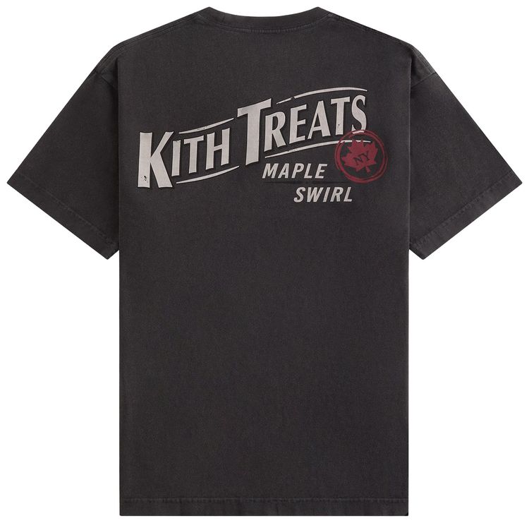 Kith Treats Leaf Vintage Pocket Tee Black