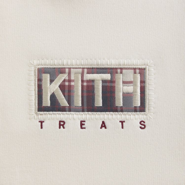 Kith Treats Plaid Logo Nelson Crewneck Sandrift