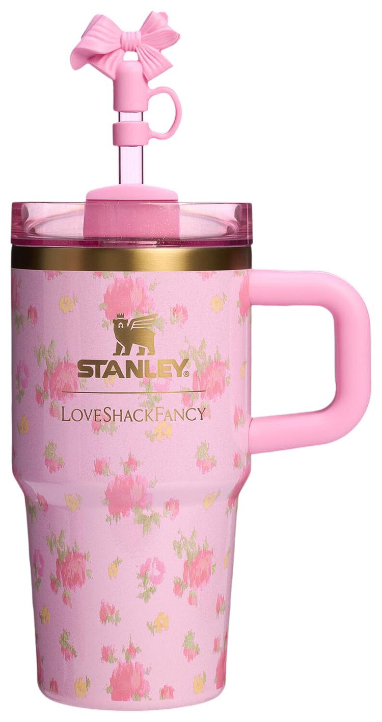 Stanley 1913 x LoveShackFancy Flowstate Quencher 20oz Tumbler W Handle Ibiza Sunset