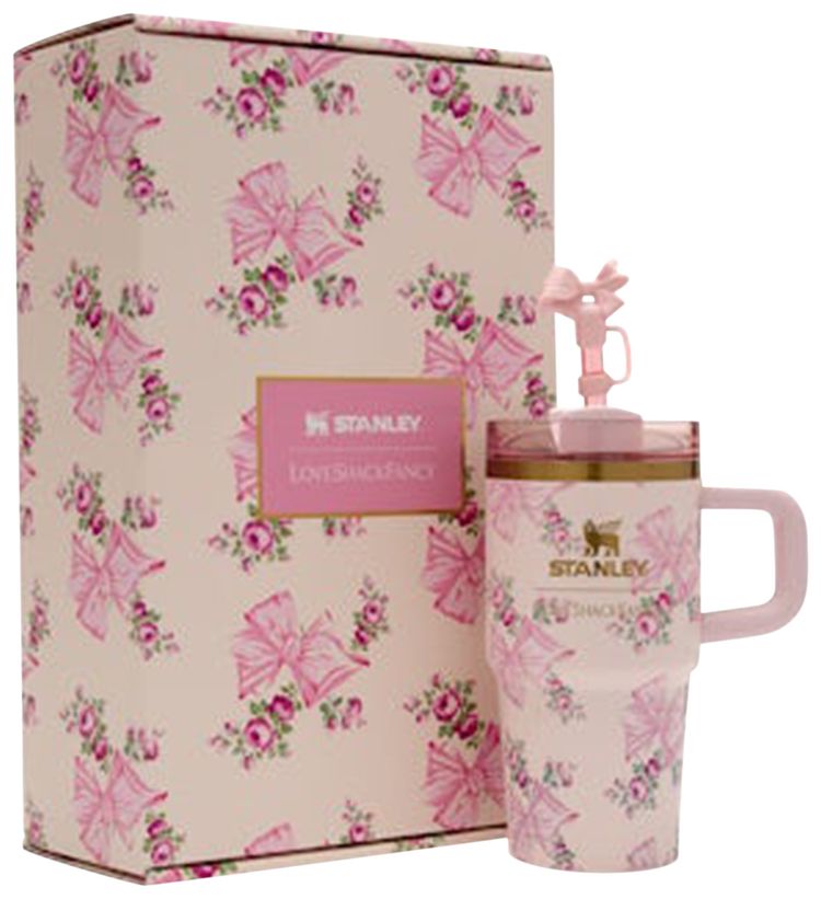 Stanley 1913 x LoveShackFancy Flowstate Quencher 20oz Tumbler Pink Mink