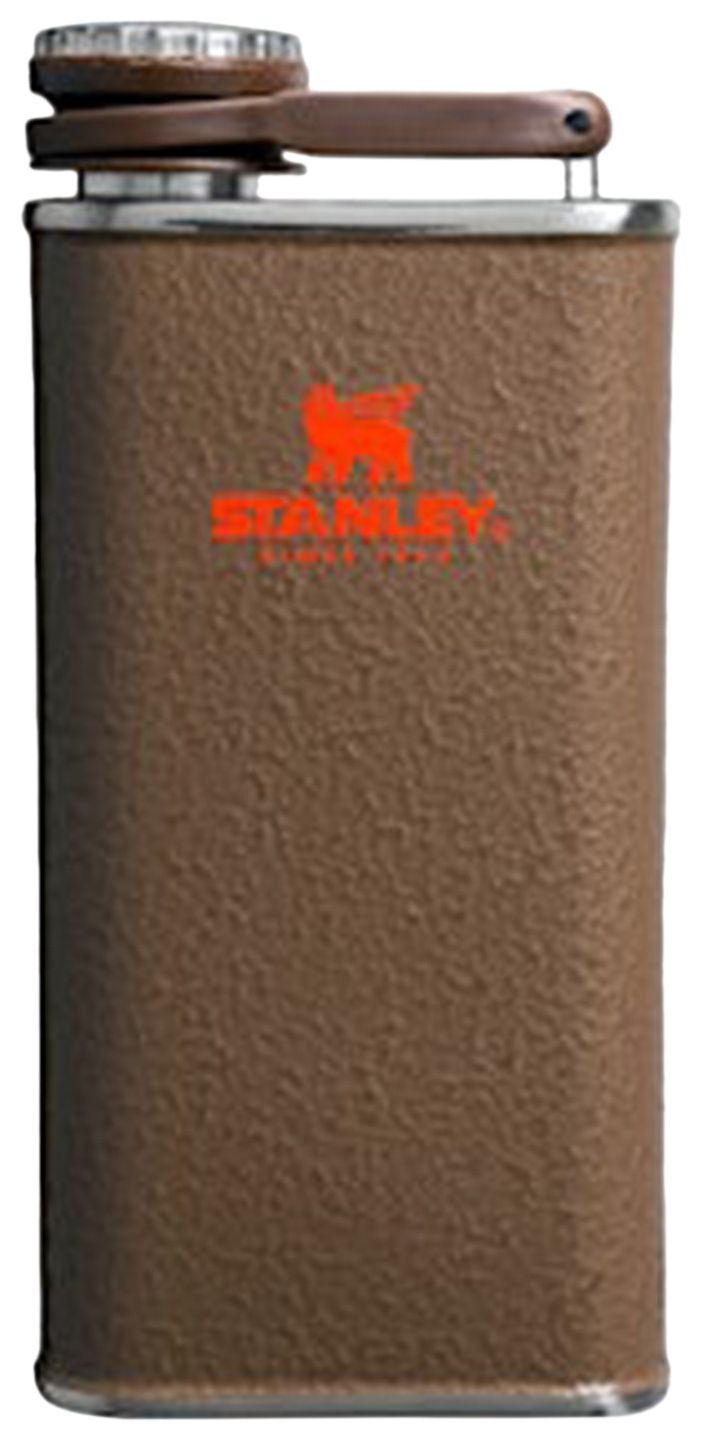 Stanley 1913 x The Post Malone Easy Fill 8oz Flask Post Malone Hammertone Coyote Brown