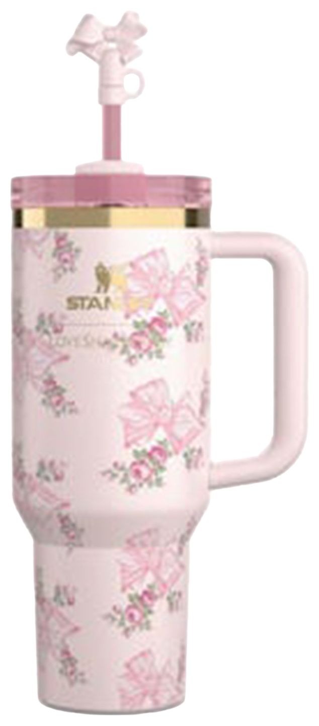 Stanley 1913 x LoveShackFancy Flowstate Quencher 40oz Tumbler Pink Mink