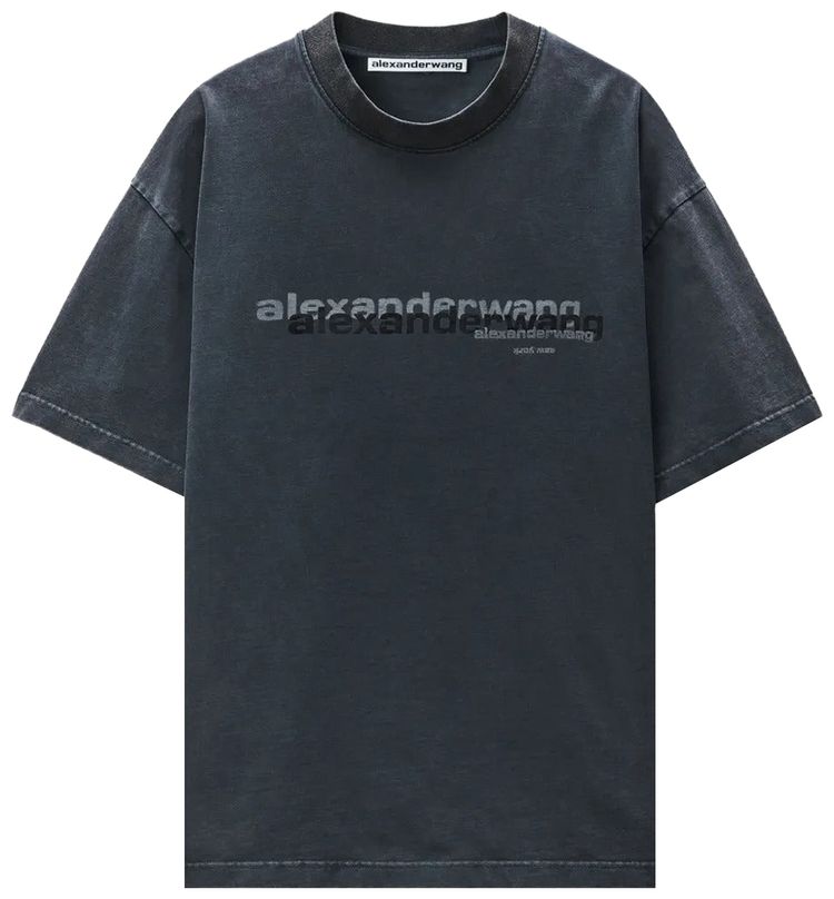 Alexander Wang Short Sleeve T Shirt Washed Black