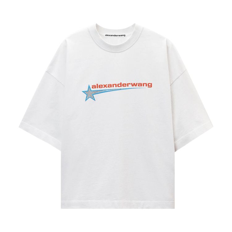 Alexander Wang Boxy Graphic Tee White