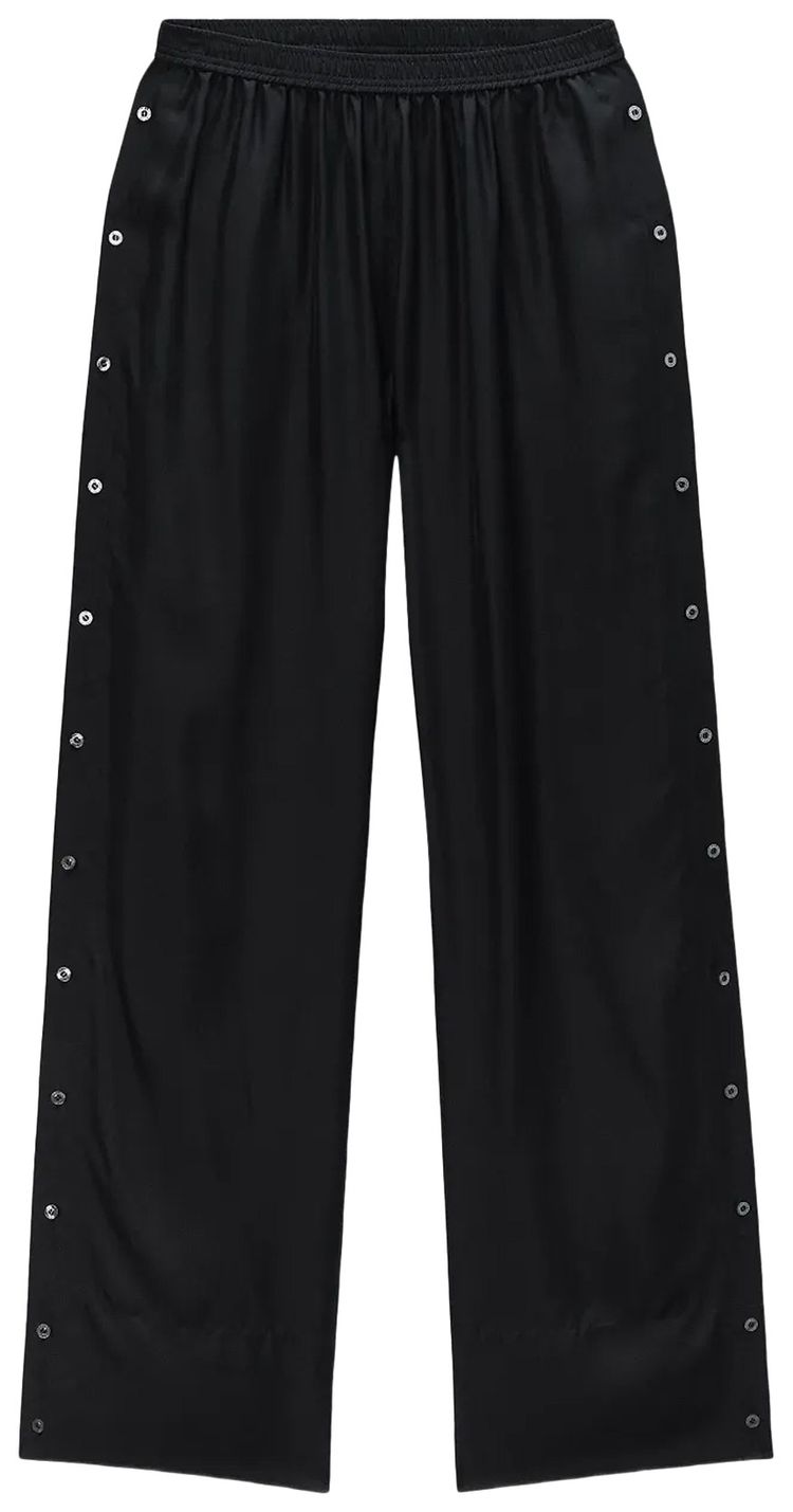 Alexander Wang Mid Rise Side Placket Pants Black