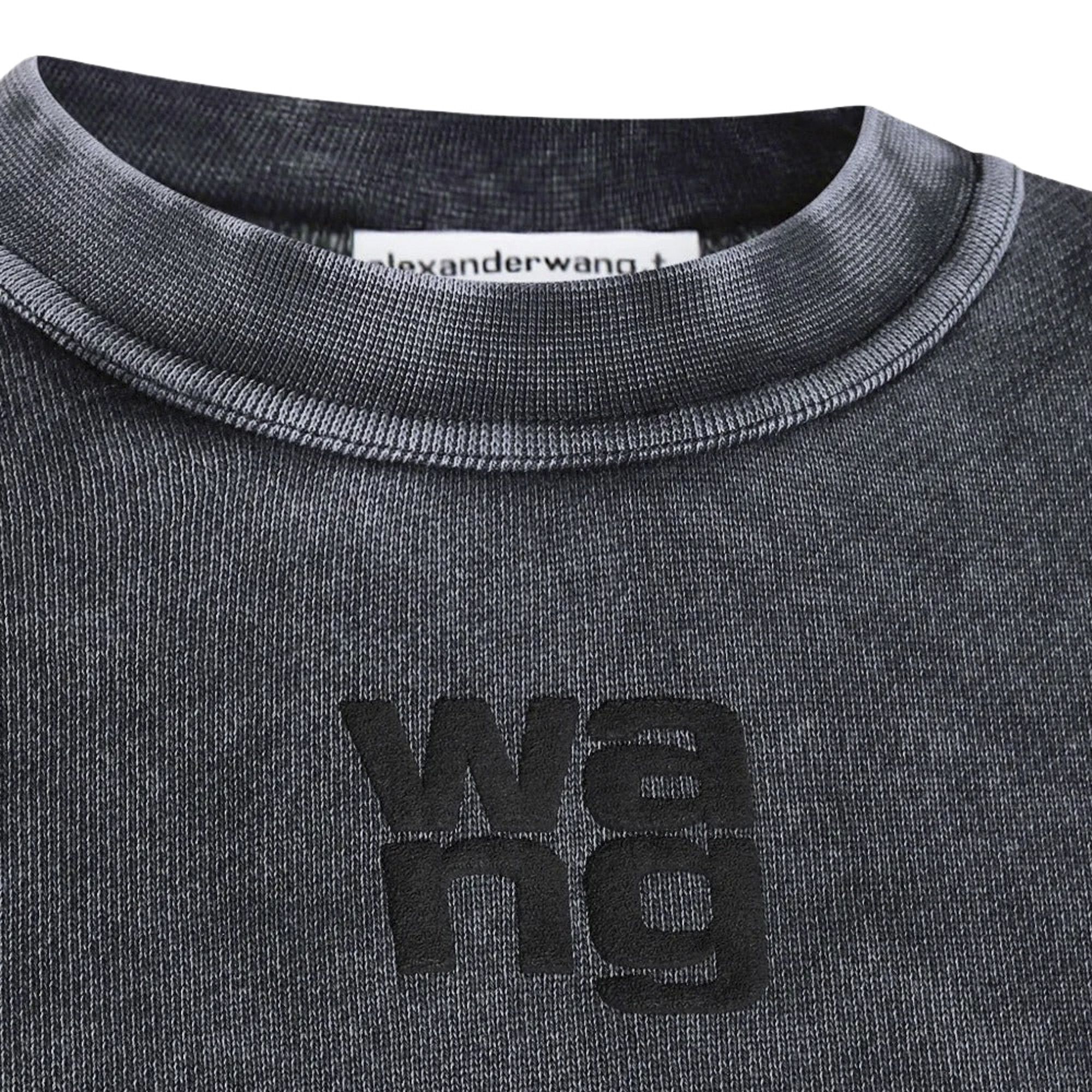 Buy Alexander Wang Essential Terry Crew Puff Paint Logo Sweatshirt