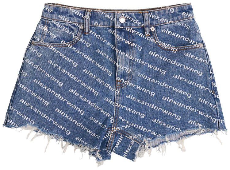 Alexander Wang Bite Shorts Deep BlueWhite