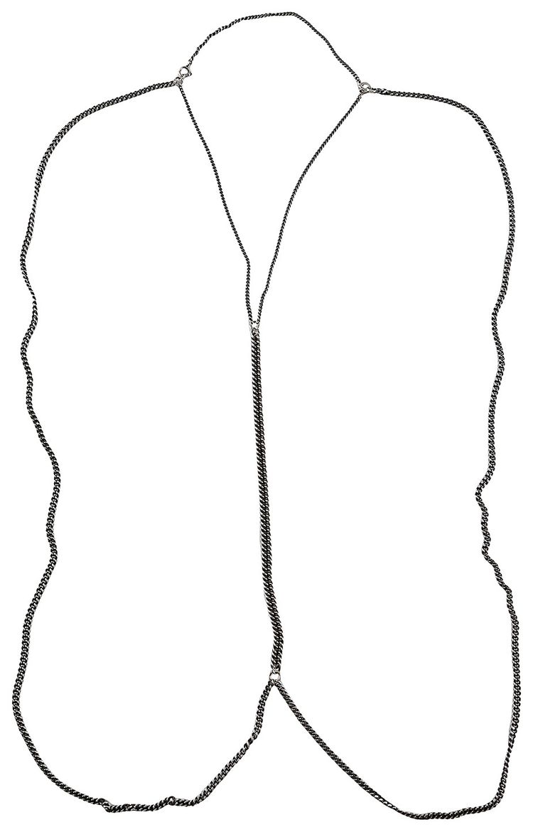 Ann Demeulemeester Hilu Body Chain Antique Silver