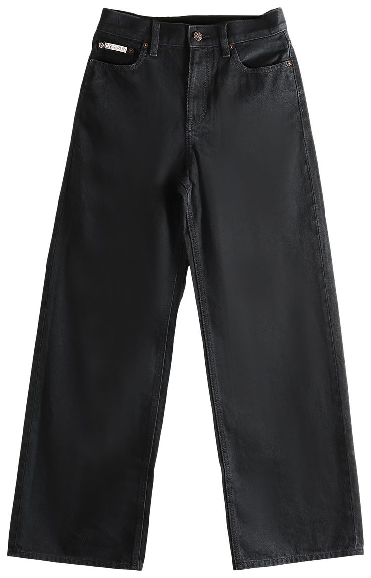 Calvin Klein Low Rise Baggy Jean Soft Black