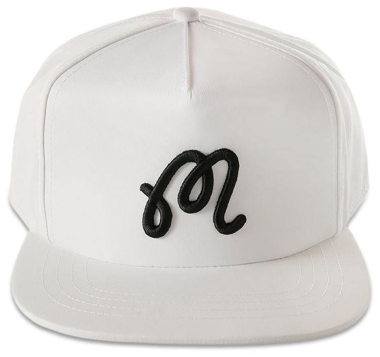 Malbon M Snapback Cap White