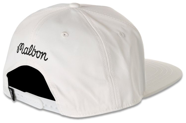 Malbon M Snapback Cap White