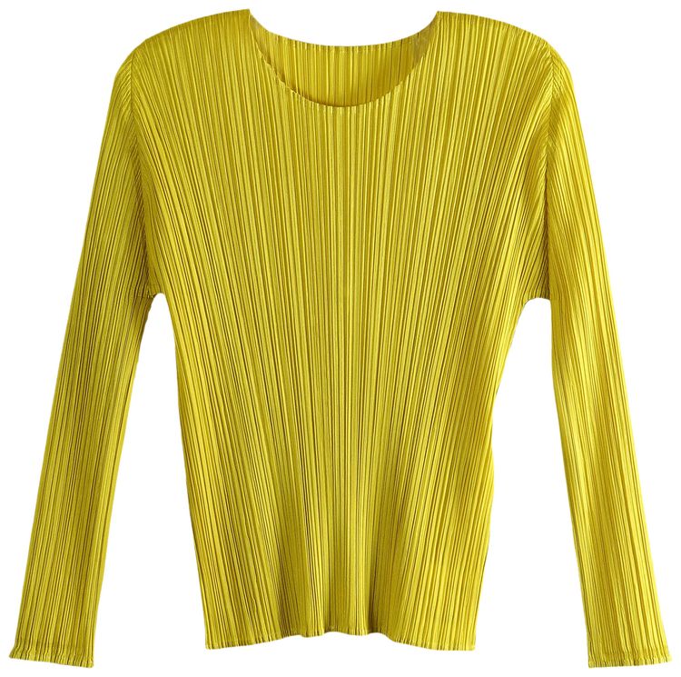 Pleats Please Issey Miyake Monthly Colors October Shirt Canary Yellow