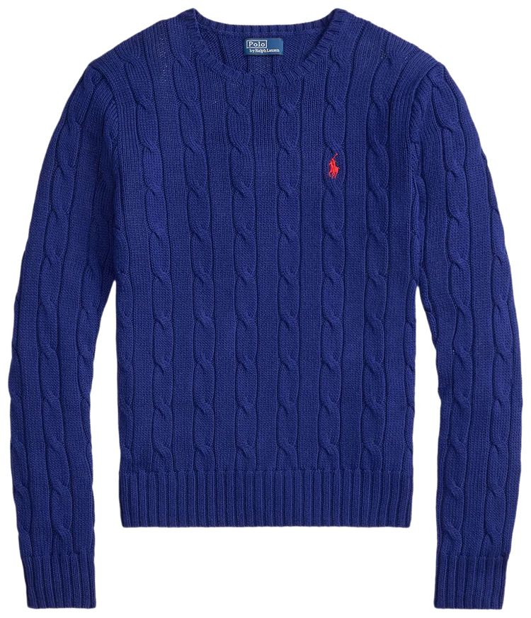 Polo Ralph Lauren Pima Cotton Julianna Long Sleeve Pullover Fall Royal