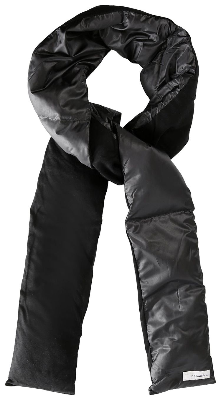 nanamica Down Muffler Scarf Black