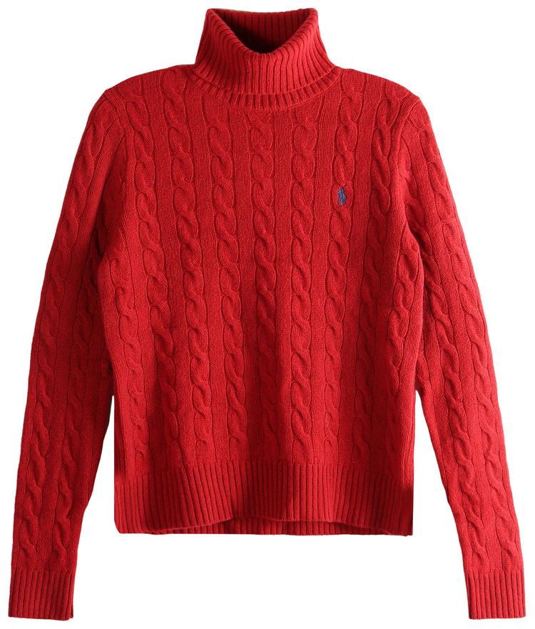 Polo Ralph Lauren Wool Cashmere Long Sleeve Pullover Fireside Red