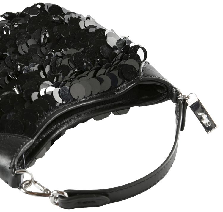 Polo Ralph Lauren Pailettes Pouch Small Bag Black