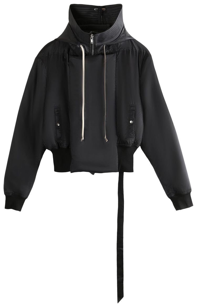 Rick Owens DRKSHDW Cropped Alice Parka Black