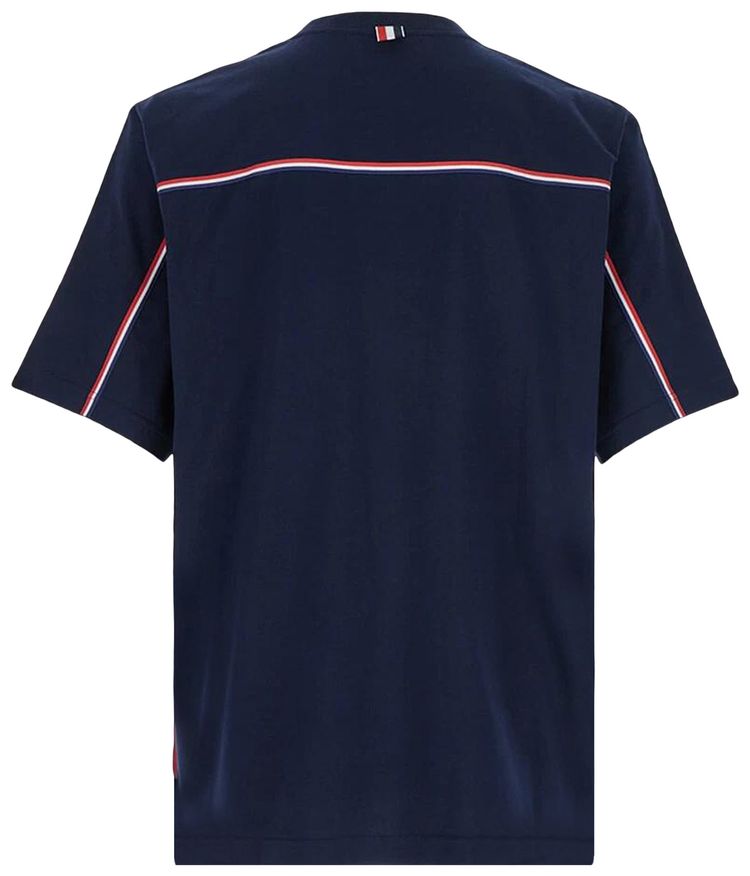 Thom Browne Short Sleeve T Shirt Navy