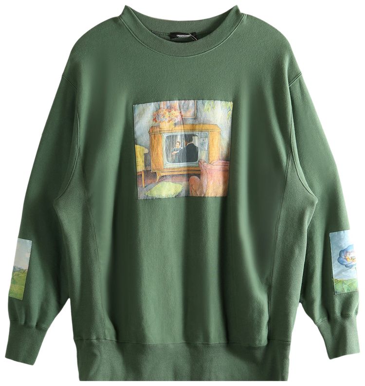 Undercover Men CS Classic Fit Crewneck Top Muted Green