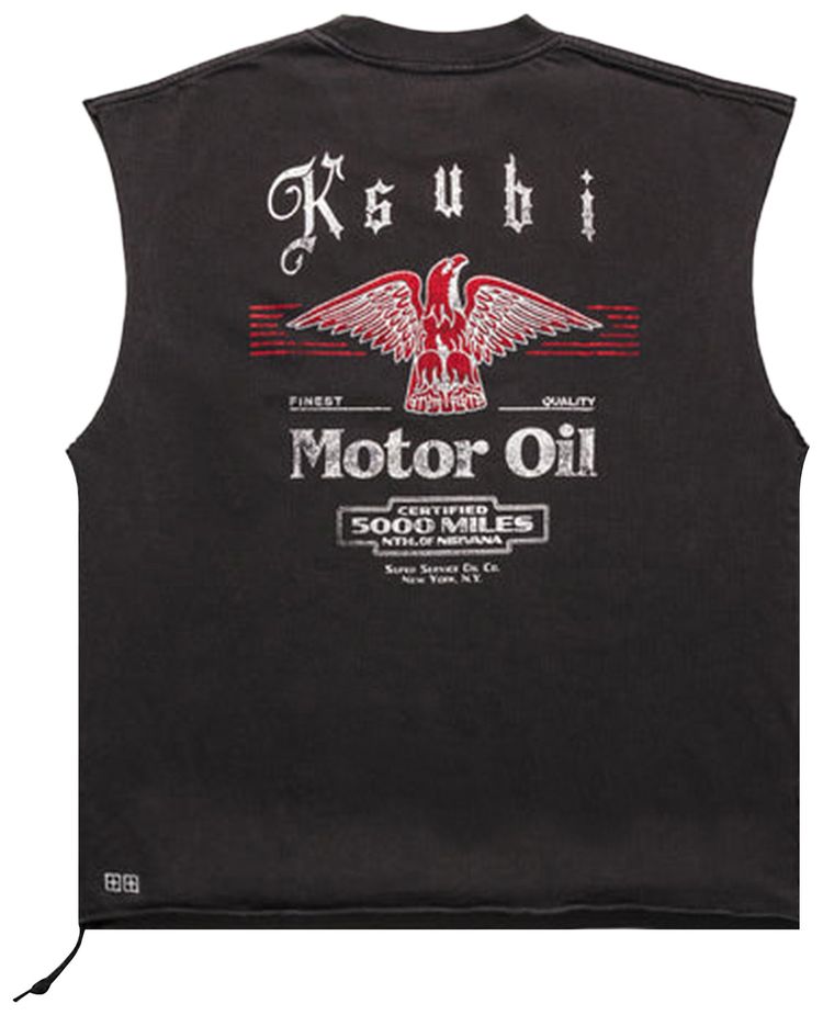 Ksubi Truckstop Eckess Cutoff Faded Black