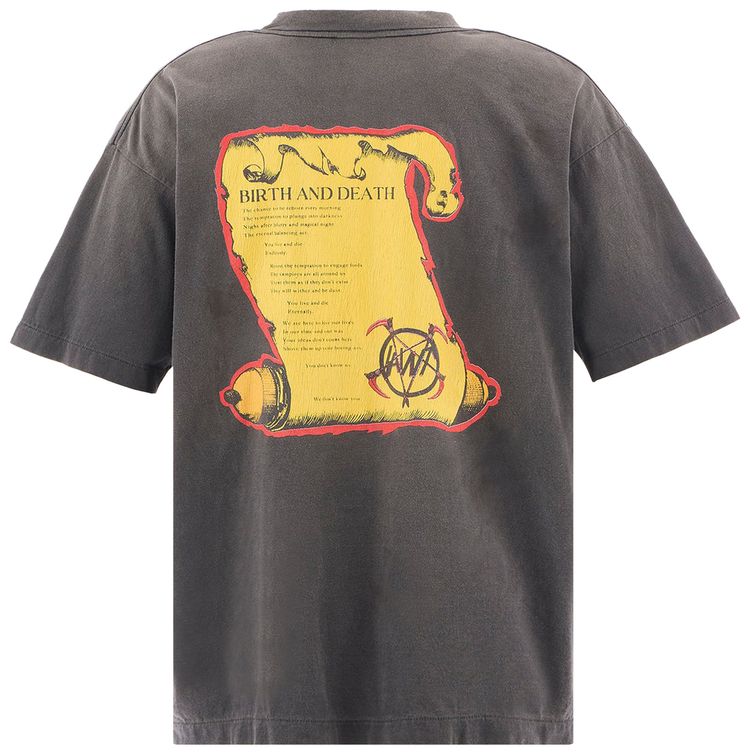 SAINT Mxxxxxx Birth  Death T Shirt Black