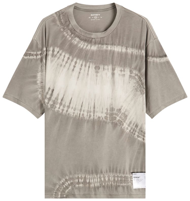 SATISFY Auralite T Shirt Tie Dye Mineral Graphite