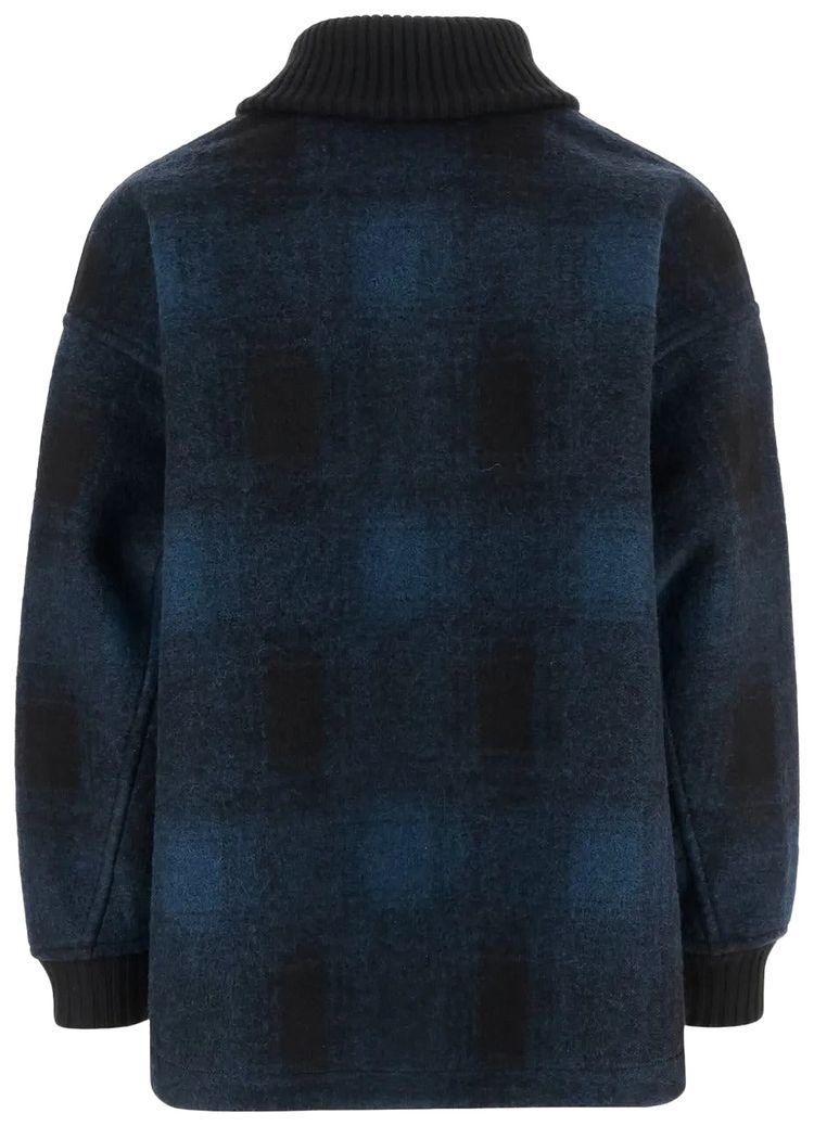 And Wander 49 Wool Shaggy Jacket Navy