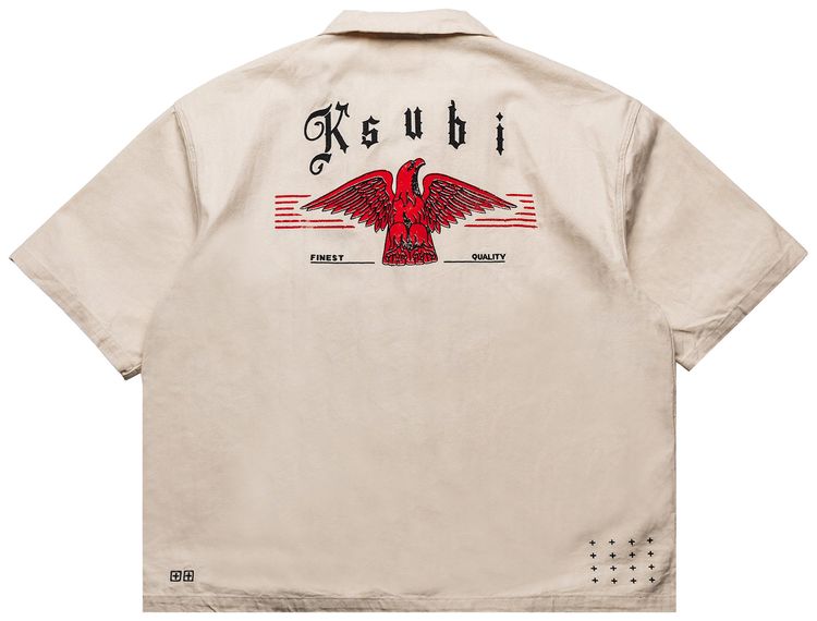 Ksubi Truckstop Diner Short Sleeve Shirt Natural