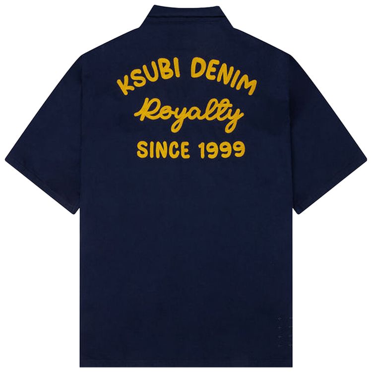 Ksubi Mekanik Boiler Short Sleeve Shirt Ink Blue